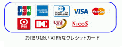 クレジットカード払いに対応します。